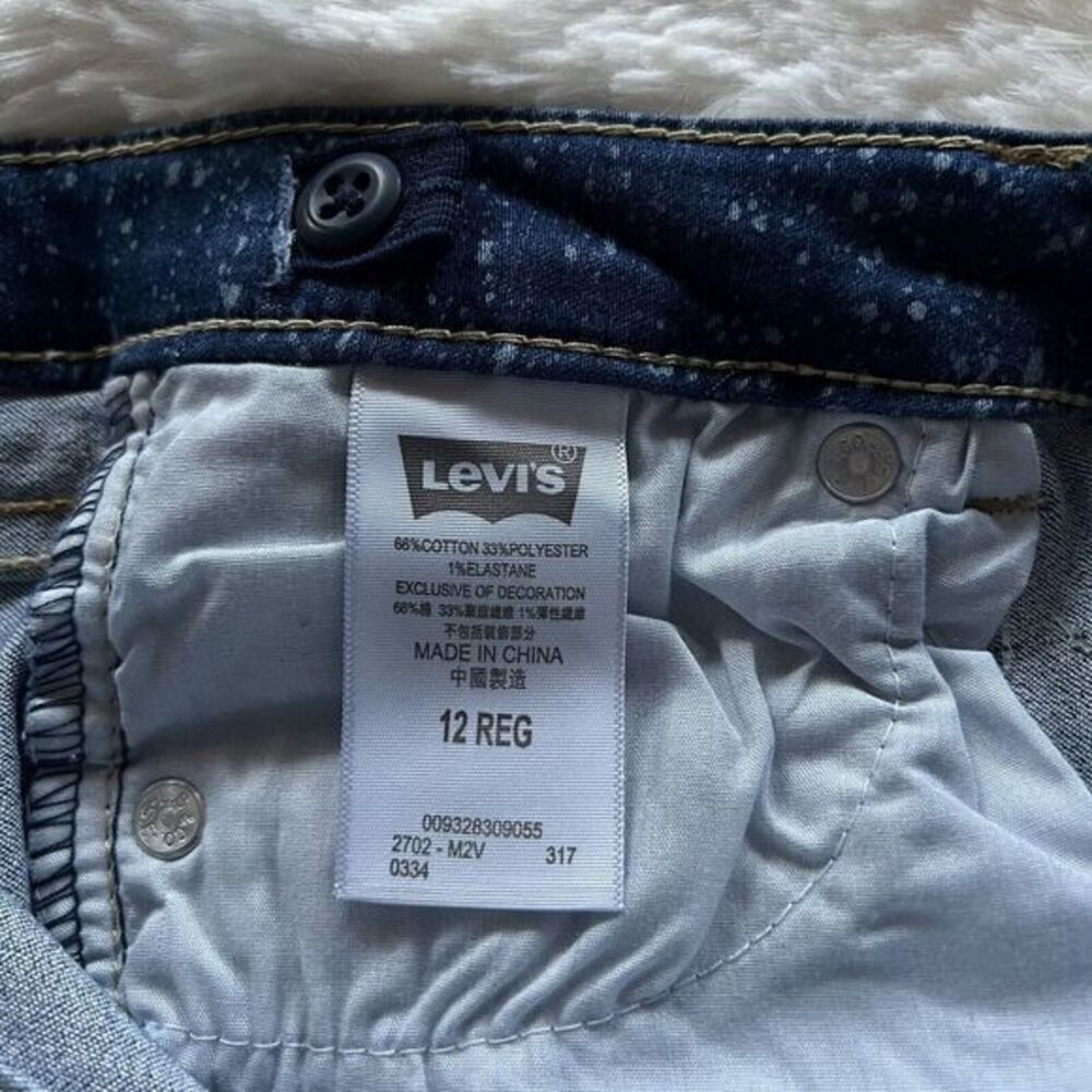 LEVI'S 710 Girl Jeans Super Skinny  Size 12‎ REG Stretch Adjustable Waistband - Picture 13 of 16